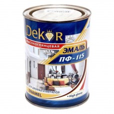 Эмаль ПФ 115 голубая 0,8 кг DEKOR   КК